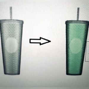NWT STARBUCKS glow in the dark studded tumbler, rare and not sold in US